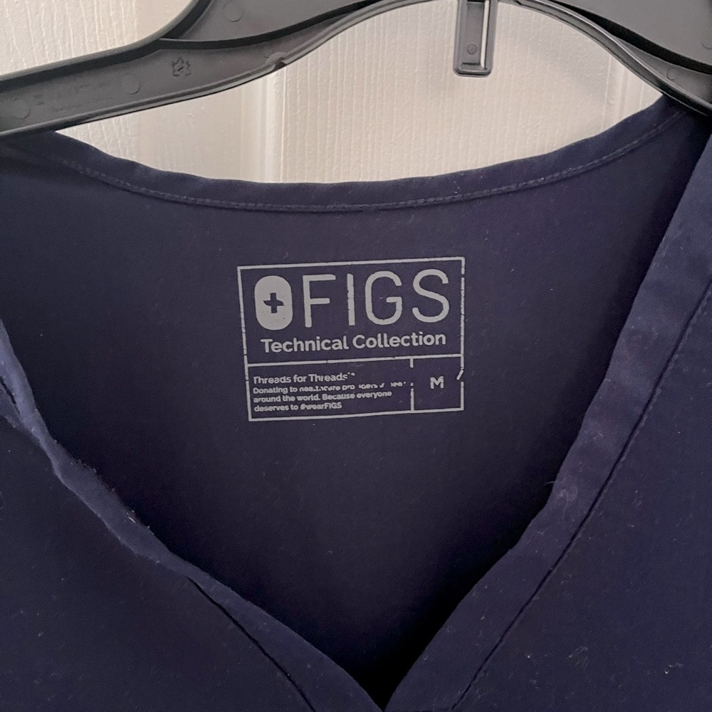Figs Navy scrub top. Good condition